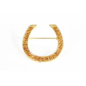 Plastronspeld Hoefyzer Bling Bling Goud
