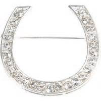 Plastronspeld Hoefyzer Bling Bling Zilver