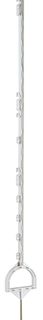 Instappaal met stijgbeugel 158 cm wit