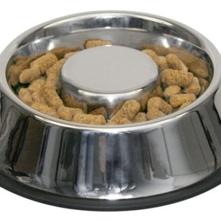 Voerbak rvs 500 ml Anti Dribble