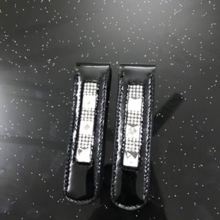 HB Laarzen clips shang-hai lak leder met steentjes