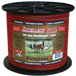 Lint Excellent Titaan 200 m / 40 mm Rood/Goud